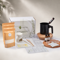 [Set] Soy Candle & Wax Melt Making Kit with 3-Piece Display Tray Set